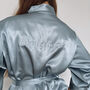 Blue Embroidered Bridesmaid Robes, thumbnail 3 of 5