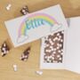 Rainbow Personalised Chocolate Gift Card, thumbnail 1 of 4