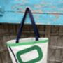 Genoa Upcycled Sailcloth Tote Bag, thumbnail 3 of 8