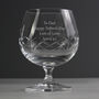 Crystal Cut Brandy Cognac Personalised Glass, thumbnail 2 of 11