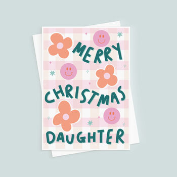 Smiley Christmas Card For Daughter, 3 of 3
