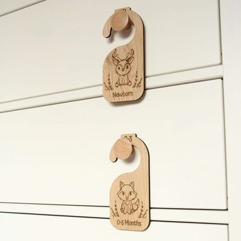 Cartoon Woodland Baby Animal Nursery Wardrobe Dividers, 7 of 8