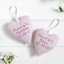 Personalised Hanging Heart Flower Girl Gift, thumbnail 1 of 12