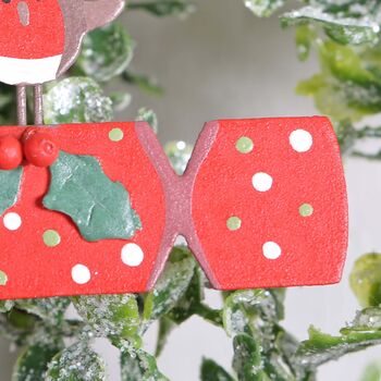 Robin On Christmas Cracker Tree Decoration, 2 of 3