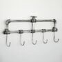 Metal Coat Rack Wall Mounted Pipe Hooks Home Storage, thumbnail 1 of 11