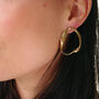 Twisted Circular Earrings, thumbnail 1 of 4
