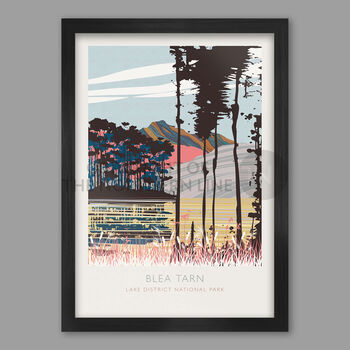 Blea Tarn Reflections Lake District Poster Print, 2 of 5