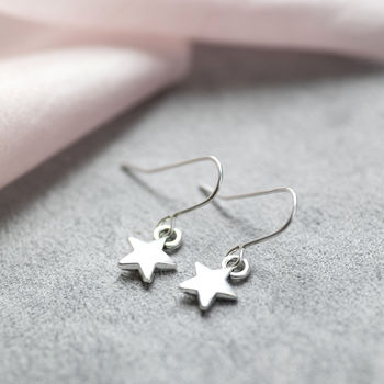 Silver Plated Star Earrings, 6 of 12