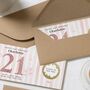 Personalised 21st Birthday Scratch Reveal Gift Voucher, thumbnail 2 of 4