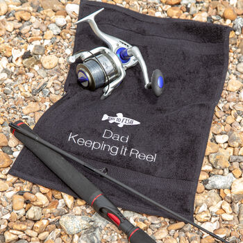 Personalised Embroidered Fishing Towel, 3 of 6