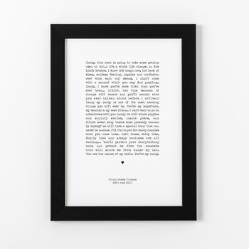 Newborn Letter To New Daddy Print, 5 of 6