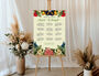 Botanical Floral Themed Wedding Seating Table Plan, thumbnail 1 of 2