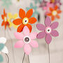 Everlasting Leather Flowers Large Table Display, thumbnail 6 of 11