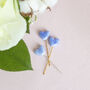 Set Of Three Something Blue Heart Bouquet Pins, thumbnail 3 of 5