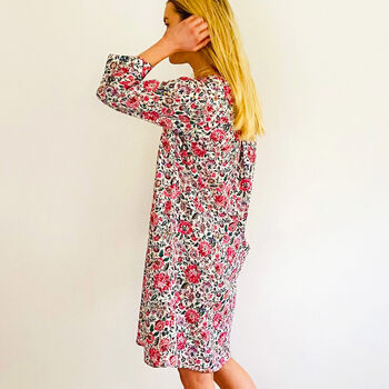 Kaftan Florence Nightdress In Country Vicarage Print, 5 of 7
