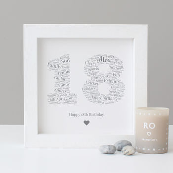Personalised 18th Birthday Gift Print, 7 of 8
