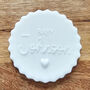 Personalised Baby Shower Debosser Cookie Stamp Cake Toppers, thumbnail 5 of 6