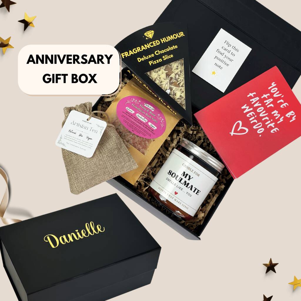 Anniversary Gifts Personalised Gift Box For Her And Him By Fragranced