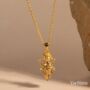 Standing Ganesha Gold Vermeil, Sterling Silver Necklace, thumbnail 2 of 12