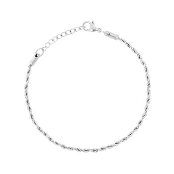 Steel Thin Rope Bracelet Adjustable Chain, 3 of 11