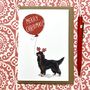 Gordon Setter Christmas Card, thumbnail 1 of 2