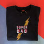 'Super Dad' Embroidered Sweatshirt, thumbnail 2 of 4