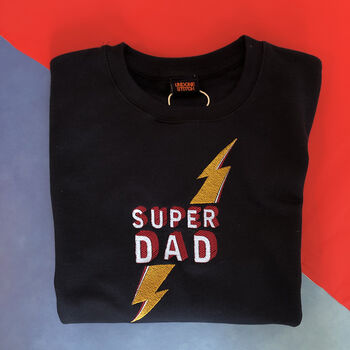'Super Dad' Embroidered Sweatshirt, 2 of 4