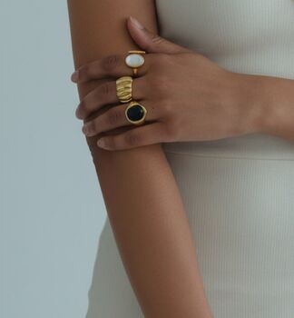 Enso Moonstone Wraparound Ring, 4 of 7