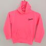 Personalised Children Adult Bold Neon Hoodies, thumbnail 2 of 12