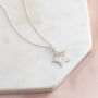 Dainty Star Fingerprint Necklace, thumbnail 2 of 5