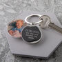 Personalised Day You Became Daddy Photo Keyring, thumbnail 1 of 2