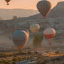 Set Of Three Hot Air Balloon Landscape Prints, thumbnail 4 of 7