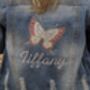 Personalised Embroidered Butterfly Children's Denim Jacket, thumbnail 7 of 8