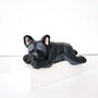 Sleeping French Bulldog Black, thumbnail 3 of 6