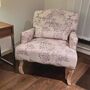 Beige Linen Queen Accent Chair Armchair Living Room, thumbnail 2 of 6