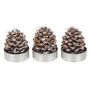 Set Of Six Pinecone Tealight Candles, thumbnail 2 of 2