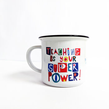 Personalised Superpower Teacher Mug, 3 of 5