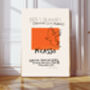 Picasso Set Of Two Orange Exhibition Art Prints, thumbnail 3 of 4