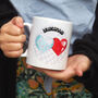 Personalised 'Melting Hearts' Wedding Party Mug, thumbnail 1 of 5
