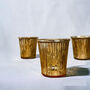 Gold Tea Light Holders X Three, thumbnail 1 of 7