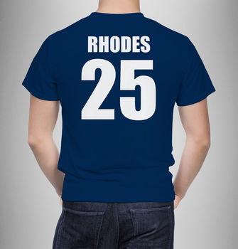 Personalised Scotland Rugby Supporters Mens T Shirts, 3 of 3