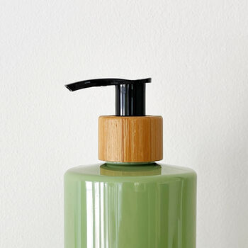 Refillable Green Plastic Bottle With Minimalist Label, 8 of 9