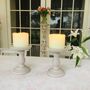 Hand Painted Large Vintage Pillar Candle Holder, thumbnail 6 of 7