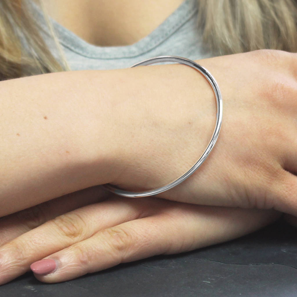 Simple Silver Bangle, 1 of 6
