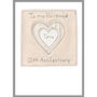 Personalised Silk 12th Wedding Anniversary Card, thumbnail 7 of 11