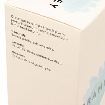 Camomile, Lavender And Geranium Soothing Reed Diffuser, 4 of 4