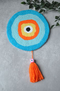 Vibrant Evil Eye Tufted Wall Art, 5 of 7