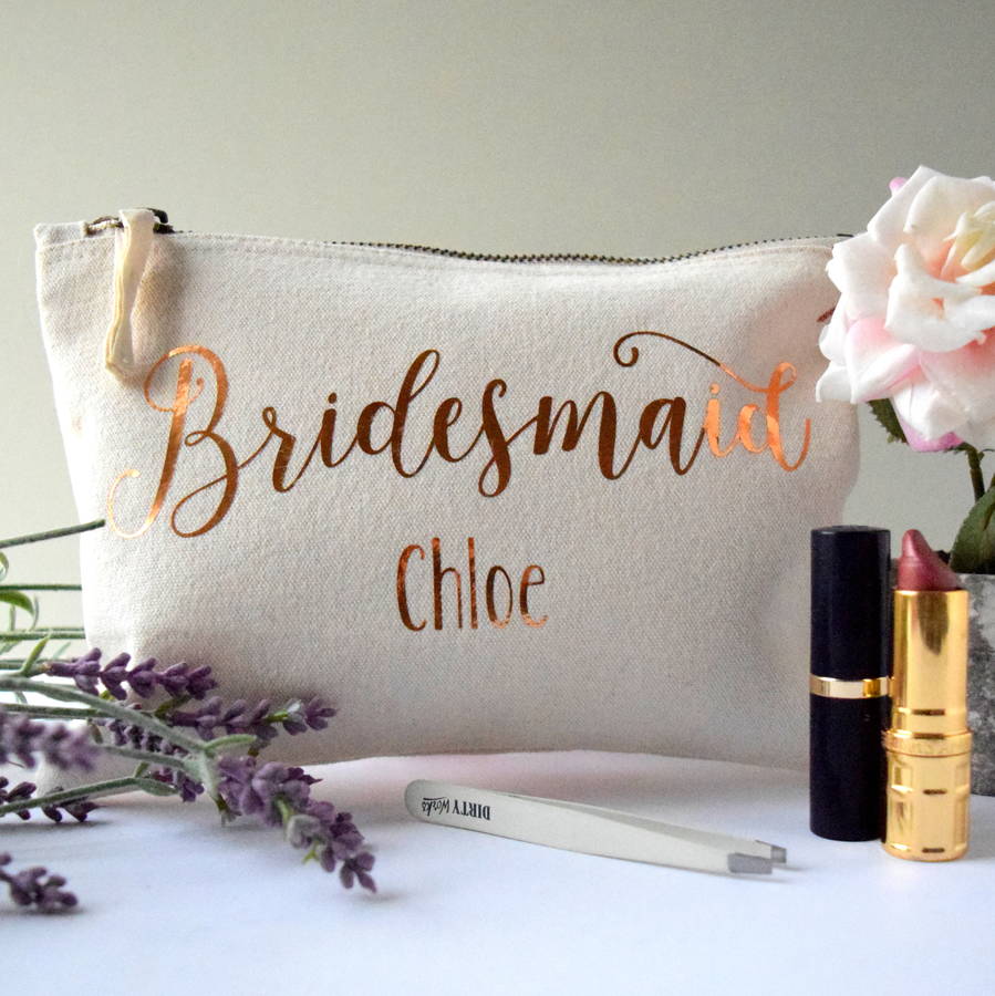 Personalised Bridesmaid Make Up Bag, 1 of 4