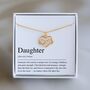 Daughter Infinity Heart Necklace Gift – 925 Sterling Silver, thumbnail 1 of 11