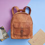 Zip Round Leather Backpack, thumbnail 5 of 7